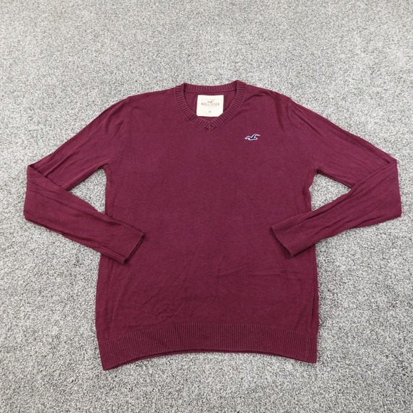 Hollister Other - Hollister Sweater Mens M Red Pullover Knit Crewneck Sweatshirt Casual Preppy HCO